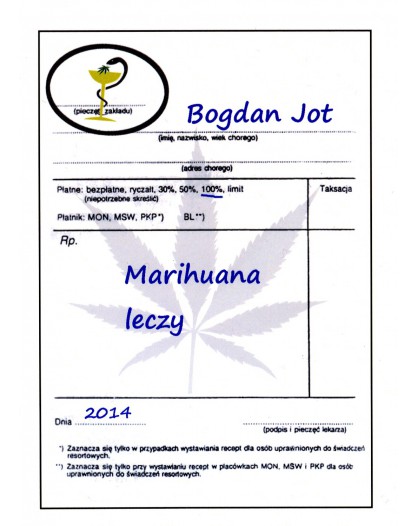 Książka "Marihuana Leczy " Bogdan Jot