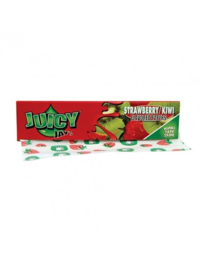 Bibułki smakowe Juicy Jay's Strawberry Kiwi King Size Slim