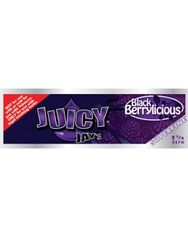 Bibułki smakowe Juicy Jay's Black Berrylicious 1 1/4 SUPER FINE